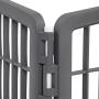 IRIS USA 24 Exercise 4-Panel Pet Playpen without Door, Dark Gray