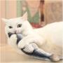 Electric Catnip Fish Toys for Cats Fish Catnip Toys Cat Toys Simulation Plush Fish Shape Toy Doll Interactive Pets Pillow Chew Bite Kick Supplies for Cat Kitten