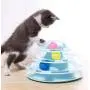 Paw Pack Fiesta Kitten Toys 4 Level Towers Circular Track Cat Toys Roller with Four Colorful Balls Interactive Kitten Fun Mental Physical Exercise Puzzle Toys