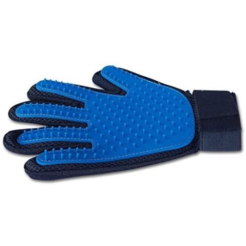 Hello Puppy Silicone PET Deshedding Glove for Gentle and Efficient Pet Grooming. Pet Massage Gloves Skin, Gently Remove The Hair (Right Hand)
