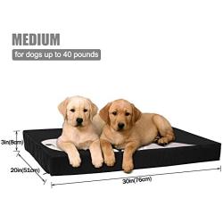 BTS_ Singularity, Large Dog Bed for Small, Medium, Large Dogs/Cats Up to 65 Lbs, Thick Mattress with Removable Washable Cover and Waterproof Lining