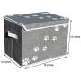 Feline Ruff Large Dog Toys Storage Box and Cat Teaser Wand Holder Bundle. 16'' x 12'' inch Pet Toy Storage Basket with Lid and a Unique Cat Toy Storage Solution