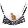 AKIRO Pet Cage Hammock, Pet Hanging Bed Round Dot Tower Zebra Leopard Pattern Warm Pet Hammock Pet Cage Hammock, Soft Plush Hanging Pet Cat Bed Mat Winter Warm Cotton Cat Hammock for Kitten Cat Cage AKIRO Pet Cage Hammock, Pet Hanging Bed Round Dot Tower Zebra Leopard Pattern Warm Pet Hammock Pet Cage Hammock, Soft Plush Hanging Pet Cat Bed Mat Winter Warm Cotton Cat Hammock for Kitten Cat Cage