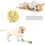 senyouth Dog Toys, 7 Pack Dog Squeaky Toys Sets | Rope and Flying Ring Puppy Chew Toys | Tough Puppy Teething Toys | Cute and Soft Plush Interactive Washable Pet Toys | for Small and Medium-Sized Dog