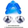 Sequoialake Dog Bowls with Anti-Overflow and Anti-Skid Silicone Dog Food Mat, Stainless Steel Feeder Easy to Clean for Small Medium Large Dogs Cats Pets