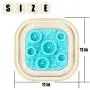 Bolux Slow Feeder Dog Bowls, 11''×11'' No-Spill Dog Food Puzzle Bowl, Pet Slow Feeder Lick Mat, Puppy Funny Feeder Bowl, Large & Heavy Dog Dishes, Slow Eating Pet Bowl for Small Medium Large Dogs