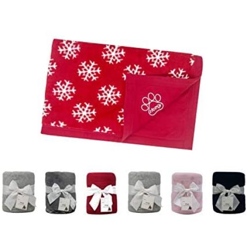 MFG DESIGN Reversible Double-Sided Pet Throw Fleece Blanket. Perfect for Home, Couches, Pet Beds, and Anywhere Your Dogs Cats Hangs Out. Super Soft, Warm, Durable and Washable