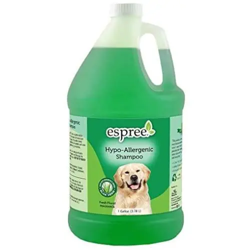 Espree Hypo Allergenic Shampoo for Dogs & Cats | Formulated with Organically Grown Aloe Vera | 1 Gallon Espree Hypo Allergenic Shampoo for Dogs & Cats | Formulated with Organically Grown Aloe Vera | 1 Gallon