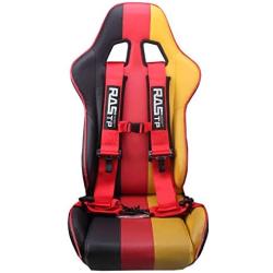 RASTP 4 Point Safety Harness with 3 Inch Padding(Red)