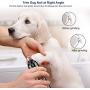 Dog Nail Grinder with LED Light, Pet Nail Trimmer Upgraded 3-Speed Electric Rechargeable Dog Nail Clipper with Wireless Charger Mount, Professional Pet Nail Grinder for Large Medium Small Dog and Cat