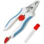 LOTSOF Professional Dog Cat Nail Clippers and Trimmers- Safety Guard to Avoid Over Cutting, Free Nail File in Anti-Slip Handle, Razor Sharp Blade Grooming Tool for Large and Small Animals