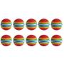 S-D-A 10Pcs Colorful Pet Rainbow Foam Fetch Balls Training Interactive Dog Funny Toy Pet Products
