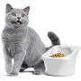 ComSaf Raised Cat Food Bowl, Elevated Slanted Kitten Pet Food Bowl, Inclined Cat Food Dish, Ceramic Cat Pet Food Water Feeder ComSaf Raised Cat Food Bowl, Elevated Slanted Kitten Pet Food Bowl, Inclined Cat Food Dish, Ceramic Cat Pet Food Water Feeder