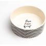 Park Life Designs Small Pet Bowl, Alto Pattern, 5-1/4 inch Heavyweight Ceramic Dish Stays Put, Microwave and Dishwasher Safe