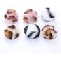 ocijf179 Cat Toy Pet Cat Kitten Plush Ball Catnip Molar Bite Resistant Interactive Chew Play Toy - Black