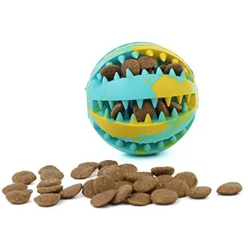 DreamPet Dog Toy Ball, Non-Toxic Bite-Resistant Natural Elastic Rubber Ball ,Pet Food Treatment Feeders, Chewing Teeth Cleaning Balls Exercise Games IQ Training Balls 2Color DreamPet Dog Toy Ball, Non-Toxic Bite-Resistant Natural Elastic Rubber Ball ,Pet Food Treatment Feeders, Chewing Teeth Cleaning Balls Exercise Games IQ Training Balls 2Color