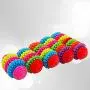 Sarahair Pet Dog Chew Rainbow Ball Toy, Rubber Dog Puppy Interactive Toys Gift