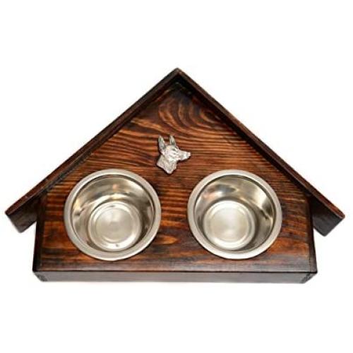 Pharaoh Hound, a Dogs Bowl with a Relief from ArtDog