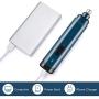 Orgerlike Dog Nail Grinder Upgrade Version，2-Speed Low Noise，USB Rechargeable Pet Nail Trimmer， paw Combing and Smoothing Gentle and Painless ，for Small and Medium Dogs and Cats，Navy Blue