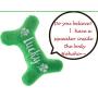 Shamrock Dog Bandana and Plush Dog Squeaky Bone Toy for Small Medium Dogs,Pet Gifts for St. Patricks Day