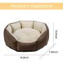 CHEWIE Pet Beds for Cats and Small Dogs, Round Pet Beds for Indoor Cats Or Small Dogs, Non-Slip,Bite Resistanc, Durable, Comfortable and Washable