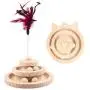 【Update 2021】 Cat Ball Track Cat Toys Safety Material Wooden Natural Play Circle Track with Moving Balls Satisfies Kitty’s Hunting, Cat Toys for Indoor Cats Interactive Pet Supplies (Softwood) 【Update 2021】 Cat Ball Track Cat Toys Safety Material Wooden Natural Play Circle Track with Moving Balls Satisfies Kitty’s Hunting, Cat Toys for Indoor Cats Interactive Pet Supplies (Softwood)