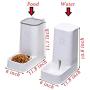 Nuluphu Dog or Cat Automatic Feeder Water Dispenser Set, Food Bowl Cat Food Container for Small, Medium and Large Cats and Dogs Food and Water Distribution(2 PCS)