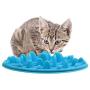 VOFO Slow Pet Feeder Anti-Choke Pet Bowl for Feeding Dogs & Cats Oval Shape- Blue (25 x 18cm) (Blue)