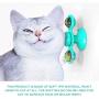 Anosiar Windmill Cat Toy,Interactive Cat Toy,Suction Cup and 2 Catnip,Cat Toys for Indoor Cats,Cat Toothbrush with Soft TPR Material Cleans Mouth More Effectively