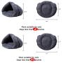 Beskie Pet Tent Cave Bed for Small Medium Puppies Kitty Dogs Cats Pets Sleeping Bag Thick Fleece Warm Soft Dog Bed Cuddler Burrow House Hole Igloo Nest Cozy Bed for Cat Puppy