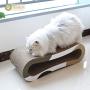 ComSaf Cat Scratcher Cardboard, 3 in 1 Scratching Lounge Bed, Corrugated Scratch Pad, Cat Training Toy for Large Cats and Kitten, Furniture Protection, Durable and Revisible