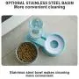 Folomie Double Dog Cat Bowls Pet Automatic Water Dispenser Detachable Folomie Double Dog Cat Bowls Pet Automatic Water Dispenser Detachable