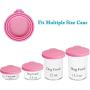 CuleedTec Silicone Pet Food Storage Can Lid Cover for Dog Cat Food, One Fits Three Standard Sizes Food-Grade Can Tops,Pack of 4