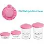CuleedTec Silicone Pet Food Storage Can Lid Cover for Dog Cat Food, One Fits Three Standard Sizes Food-Grade Can Tops,Pack of 4 CuleedTec Silicone Pet Food Storage Can Lid Cover for Dog Cat Food, One Fits Three Standard Sizes Food-Grade Can Tops,Pack of 4