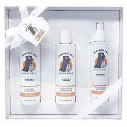 Pampered Pets Shampoo, Conditioner & Shine Spray for Dogs and Cats – Unscented - Plant-Based, Natural, Vegan, & Sulfate-Free Botanical Blend for Itchy Skin and Dry Coats