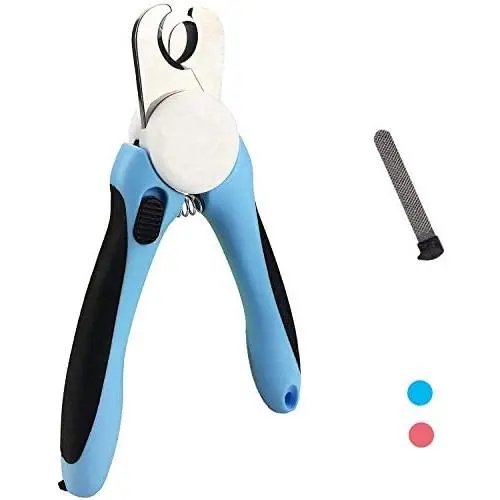 ELD Dog & Cat Pets Nail Clippers and Trimmers - with Safety Guard to Avoid Over Cutting, Free Nail File, Razor Sharp Blade - Professional Grooming Tool for Large and Small Animals ELD Dog & Cat Pets Nail Clippers and Trimmers - with Safety Guard to Avoid Over Cutting, Free Nail File, Razor Sharp Blade - Professional Grooming Tool for Large and Small Animals