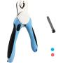 ELD Dog & Cat Pets Nail Clippers and Trimmers - with Safety Guard to Avoid Over Cutting, Free Nail File, Razor Sharp Blade - Professional Grooming Tool for Large and Small Animals