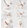PETTAIL Dog Harness No Pulling Easy Adjustable Puppy Vest Suede Leather Harness Handmade by Korean Comfortable Neck for Small Medium Size Dogs