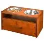 XCSOURCE Pet Bowls for Dog, Wooden Elevated Dog Bowl Pet Feeder Dog Feeding Station for Small Dogs with Storage Drawer for Dog Food Toys 2 Stainless Steel Bowls XCSOURCE Pet Bowls for Dog, Wooden Elevated Dog Bowl Pet Feeder Dog Feeding Station for Small Dogs with Storage Drawer for Dog Food Toys 2 Stainless Steel Bowls