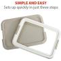 PAWISE Pee Pad Holder - Puppy Training Pads - Best Portable Potty Trainer - Indoor Dog Potty - Puppy Essentials - Dog Training Holder - Puppy Pad Holder