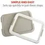 PAWISE Pee Pad Holder - Puppy Training Pads - Best Portable Potty Trainer - Indoor Dog Potty - Puppy Essentials - Dog Training Holder - Puppy Pad Holder