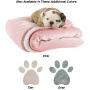 Waterproof Pet Blanket-50”x 60” Soft Plush Throw Protects Couch, Chairs, Car, Bed from Spills, Stains, or Pet Fur-Machine Washable by Petmaker (Pink)