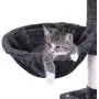 BEWISHOME Cat Tree Condo with Scratching Post Cat Tower Padded Plush Perch and Cozy Basket for Kitten MMJ11 BEWISHOME Cat Tree Condo with Scratching Post Cat Tower Padded Plush Perch and Cozy Basket for Kitten MMJ11
