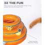 Petstages Cat Tracks Cat Toy - Fun Levels of Interactive Play - Circle Track with Moving Balls Satisfies Kitty’s Hunting, Chasing and Exercising Needs