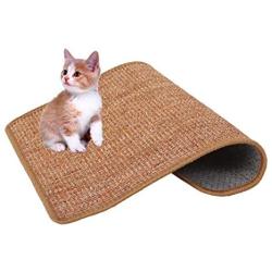 Darkyazi Cat Scratching Mat,Natural Sisal Cat Scratch Rug Mat Anti Slip Cat Scratcher Claw Pad for Carpet Sofa Couch Rug Protecting