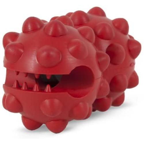 Petmate 30911 Dogzilla Knobby Treat Grabber Pet Toy, Large, Red