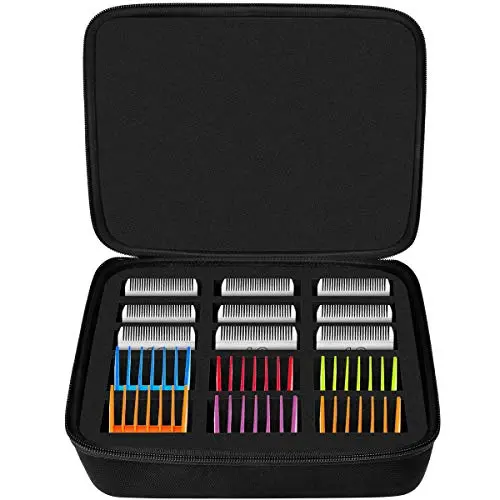 Clipper Blades Case, Dog Grooming Clippers Holder, Clipper Comb Guard Storage Organizer for Andis/Oster/Wahl -Holds 15pcs (Case Only) Clipper Blades Case, Dog Grooming Clippers Holder, Clipper Comb Guard Storage Organizer for Andis/Oster/Wahl -Holds 15pcs (Case Only)