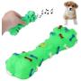 Ychaoya Bone Shape Plastic Pet Toys with Whistle for Dogs/Cats, Random Color Delivery