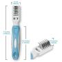 Pets First Professional Pet Mat Remover - Dematting Tool for Grooming Cats & Dogs - Removes Matted Fur, Tangles, Knots, Loose Hair & Dirt - Stainless Steel, Gentle Teeth, Soft Comfort Grip Handle