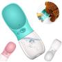 JUILE YUAN Dog Water Bottle, Leak Proof Portable Puppy Water Dispenser with Drinking Feeder for Pets Outdoor Walking, Hiking, Travel, BPA Free Food Grade Plastic Pet Supplies